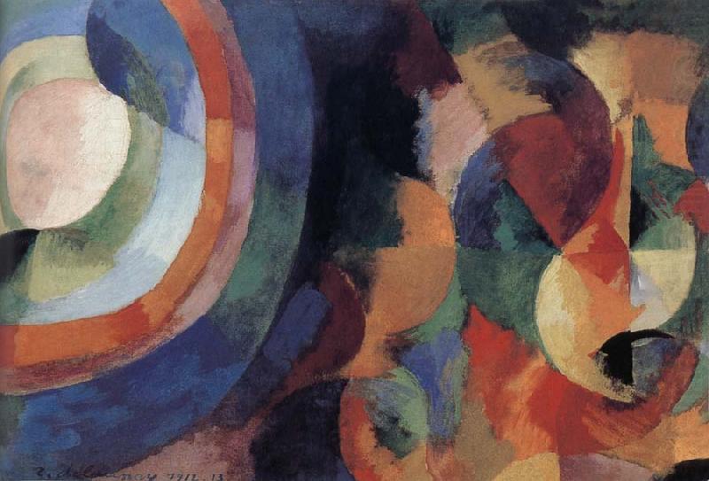 Cyclotron-s shape Sun and Moon, Delaunay, Robert